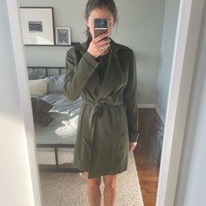 Dark Green Trenchcoat - Banana Republic